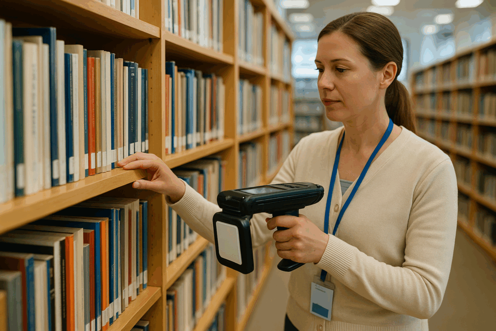Håndholdt RFID-læser til biblioteker